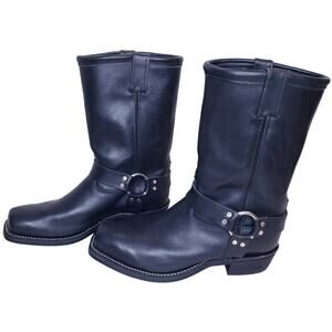 CHIPPEWA Harness Motorcycle Biker Boots 12" Black 27868 Men's Size 13EE in EUC